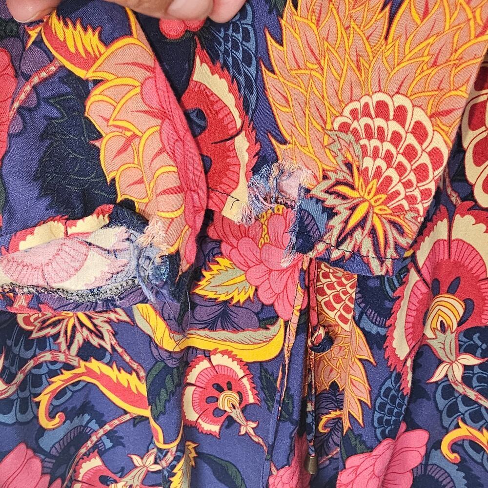 Anthropologie Jaase Women's Floral Blouse size Large - Picture 6 of 8